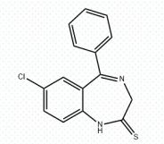 7-chloro-5-phenyl-1,3-dihydro-2H-1,4-benzodiazepine-2-thione