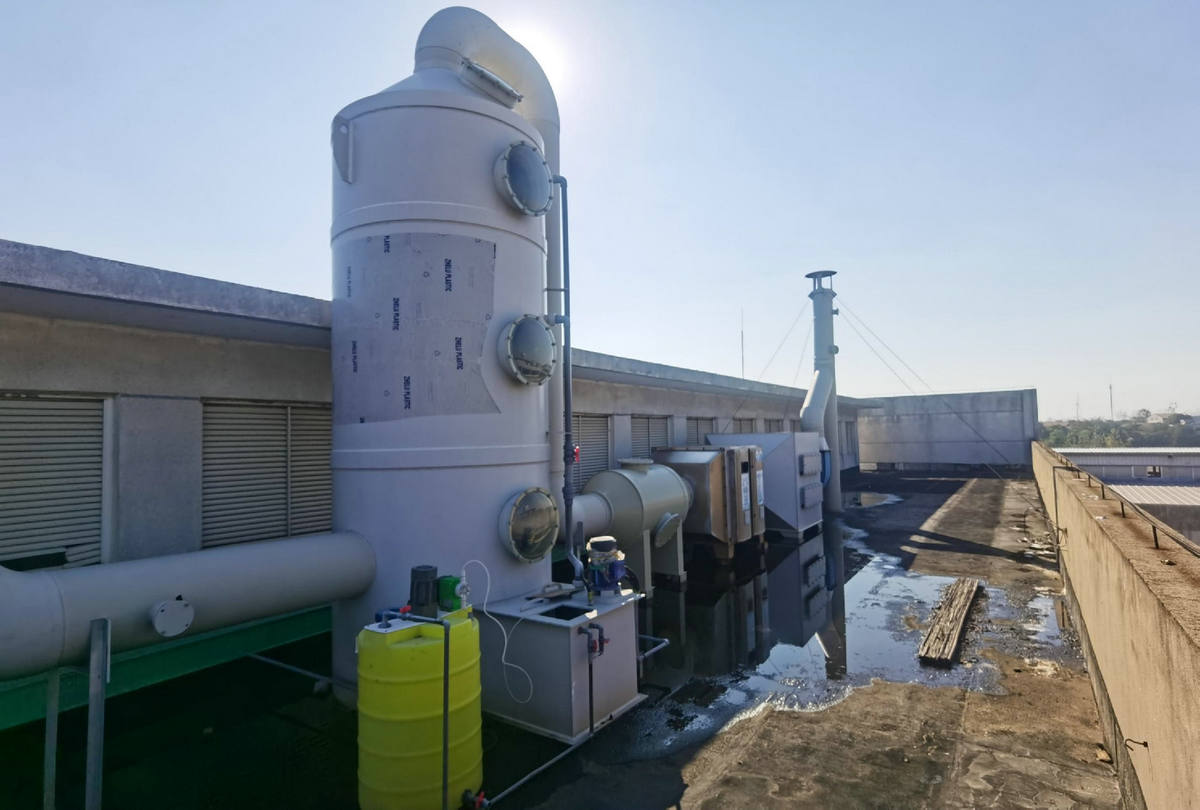 Exhaust gas absorption system